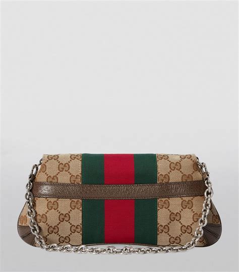 gucci chain blue mens bag|Gucci horsebit chain shoulder bag.